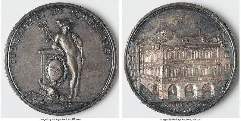 Zurich. "Guildhall Renovation" Medal MDCCXXXIV (1774) XF (Tooled), SM-278. 50mm....