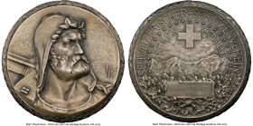 Confederation silver "Swiss Society of Carabineers" Award Medal 1910 MS67 NGC, Richter-1955d6. 66mm. By Kissling & Hantz. Awarded to Johann Rohmer. La...
