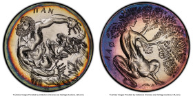 Confederation 4-Piece Certified silver Specimen "Foundation for the Preservation of Lucerne Cultural Heritage" Medal Set 1977 SP69 PCGS, 1) "Earth : D...