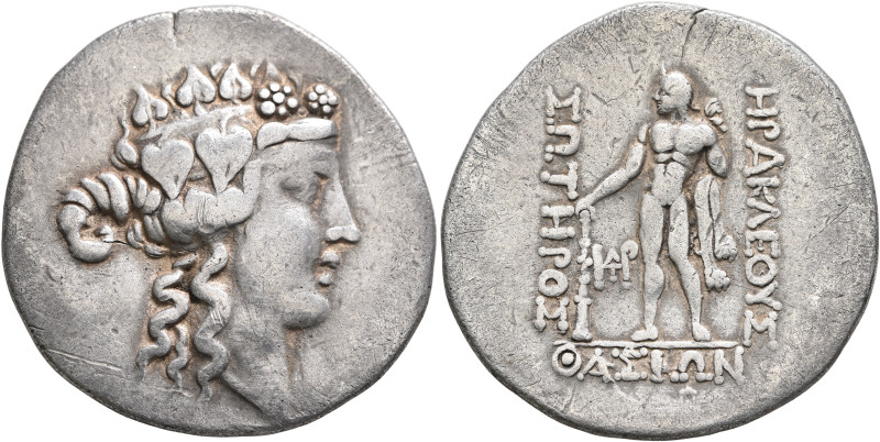 ISLANDS OFF THRACE, Thasos. Circa 148-90/80 BC. Tetradrachm (Silver, 33 mm, 16.0...