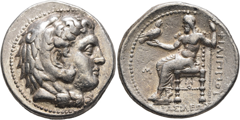 KINGS OF MACEDON. Philip III Arrhidaios, 323-317 BC. Tetradrachm (Silver, 27 mm,...