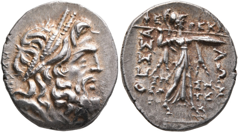 THESSALY, Thessalian League. Late 2nd-mid 1st century BC. Stater (Silver, 20 mm,...