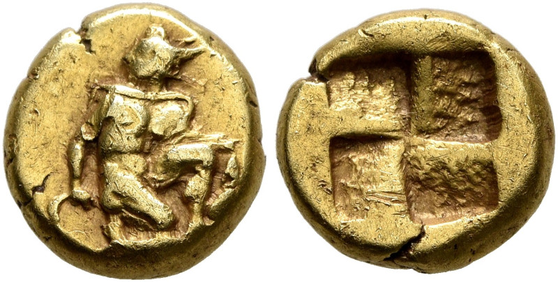 MYSIA. Kyzikos. 5th-4th centuries BC. Hemihekte – 1/12 Stater (Electrum, 7 mm, 1...