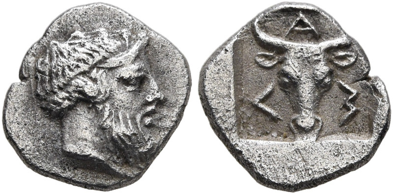 TROAS. Lamponeia. Late 5th-early 4th centuries BC. Obol (Silver, 8 mm, 0.56 g, 1...