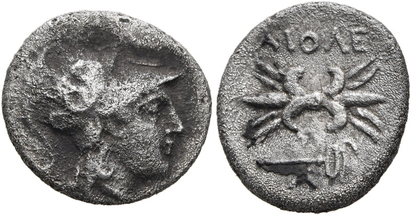 LESBOS. Methymna. Late 4th-3rd centuries BC. Tetrobol (Silver, 12 mm, 2.53 g, 11...