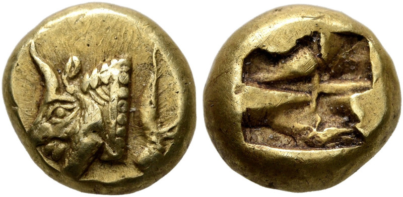 IONIA. Phokaia. Circa 625/0-522 BC. Hekte (Electrum, 9 mm, 2.57 g, 11 h). Forepa...