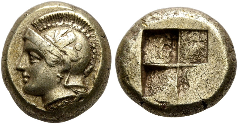 IONIA. Phokaia. Circa 478-387 BC. Hekte (Electrum, 10 mm, 2.56 g, 1 h). Head of ...