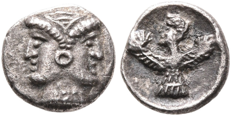 CILICIA. Uncertain. 5th century BC. Hemiobol (Silver, 7 mm, 0.30 g, 4 h). Janifo...