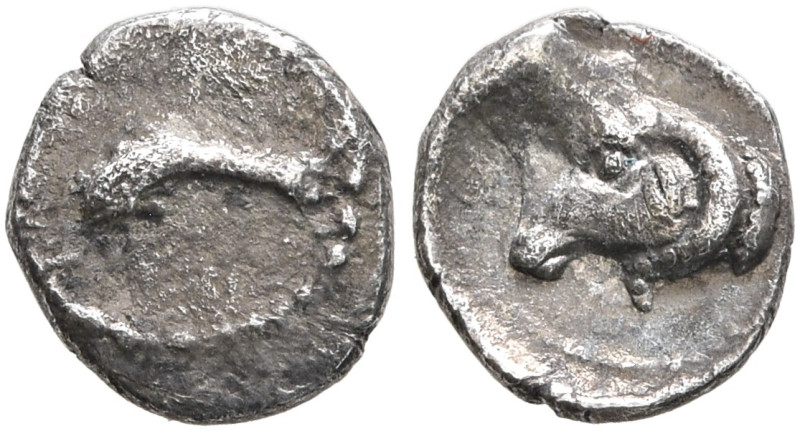 SAMARIA. 'Middle Levantine' Series. Circa 375-333 BC. Hemiobol (Silver, 7 mm, 0....