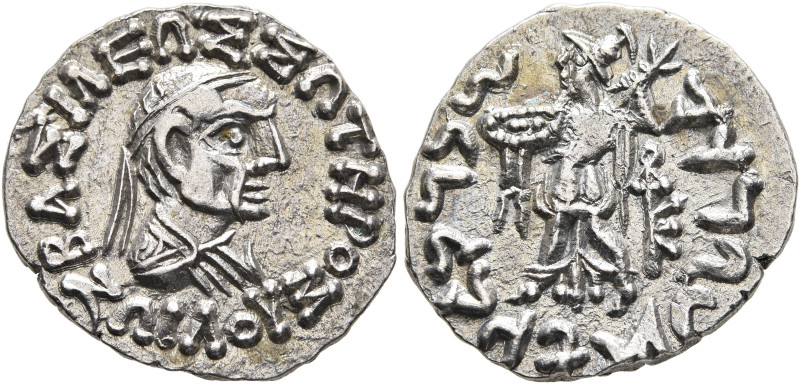 BAKTRIA, Indo-Greek Kingdom. Zoilos II, circa 50-40/35 BC. Drachm (Silver, 18 mm...