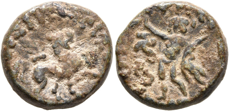 INDO-SKYTHIANS, Northern Satraps. Rajuvula, circa 25-15 BC. Unit (Lead, 16 mm, 6...