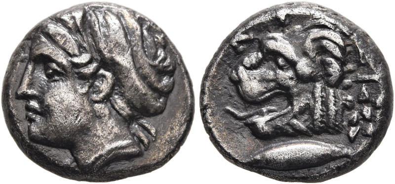 MYSIA. Kyzikos. Circa 390-341/0 BC. Drachm (Silver, 13 mm, 3.21 g, 12 h). [ΣΩTEI...