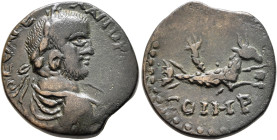 MYSIA. Parium. Severus Alexander, 222-235. Assarion (Bronze, 21 mm, 8.27 g, 7 h). SEV ALEXANDR (sic!) A[VG] Laureate, draped and cuirassed bust of Sev...