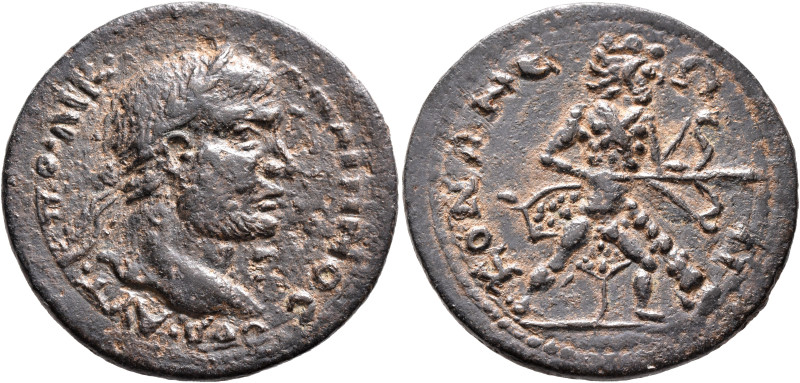 PISIDIA. Conana. Gallienus, 253-268. Tetrassarion (Bronze, 32 mm, 13.05 g, 6 h)....