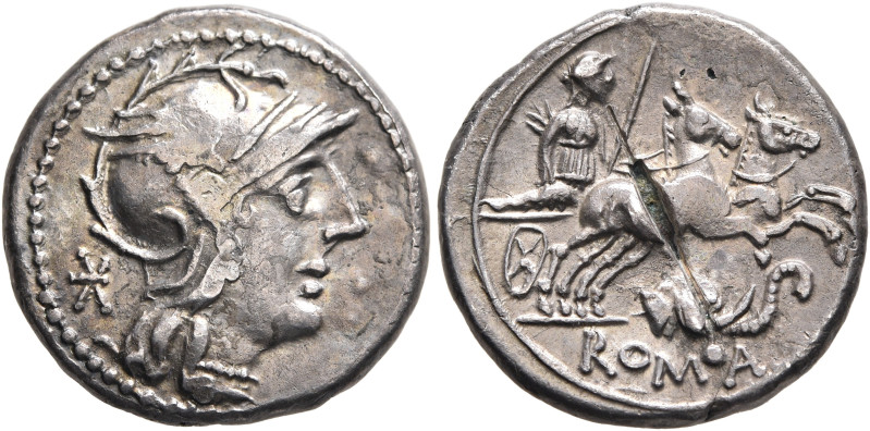 L. Caecilius Metellus Diadematus, 128 BC. Denarius (Subaeratus, 18 mm, 3.31 g, 7...