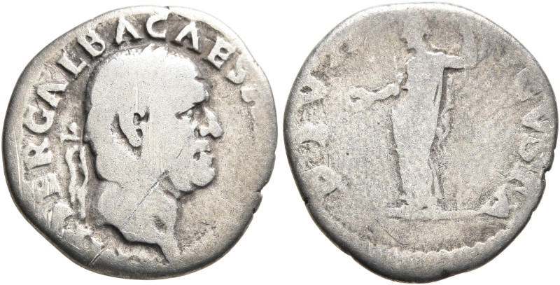 Galba, 68-69. Denarius (Silver, 18 mm, 2.80 g, 5 h), Rome, circa July 68-January...