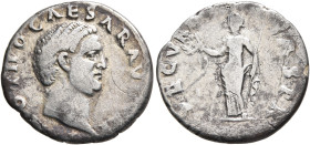 Otho, 69. Denarius (Silver, 18 mm, 3.00 g, 6 h), Rome. IMP OTHO CAESAR AVG TR P Bare head of Otho to right. Rev. SECVRITAS P R Securitas standing fron...