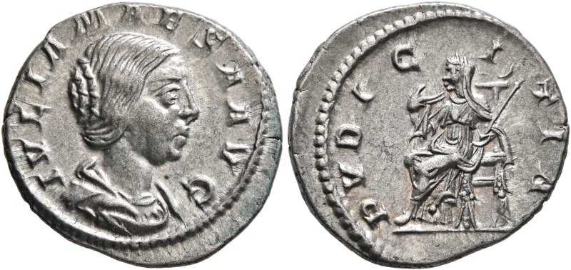 Julia Maesa, Augusta, 218-224/5. Denarius (Silver, 19 mm, 3.00 g, 12 h), Rome, 2...