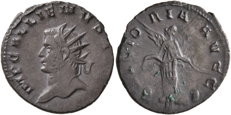 Gallienus. Antoninianus (Bronze, 21 mm, 2.82 g, 12 h), Mediolanum, 258-259. IMP ...