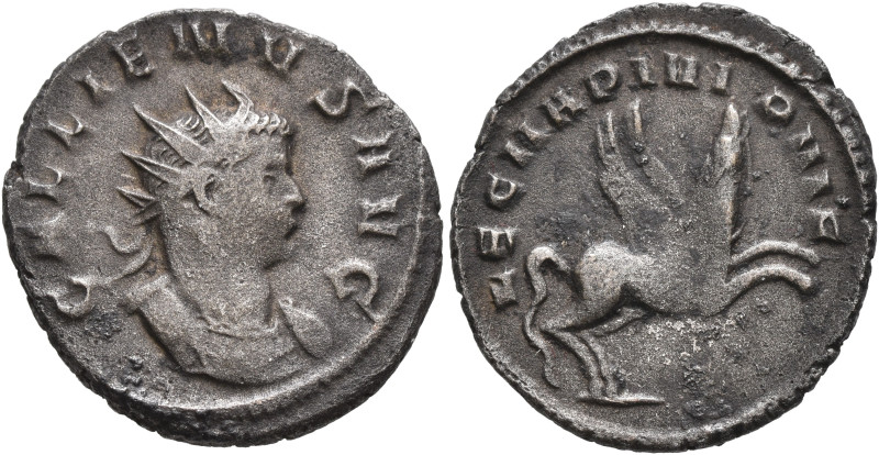 Gallienus, 253-268. Antoninianus (Billon, 22 mm, 3.59 g, 1 h), Mediolanum, 260-2...