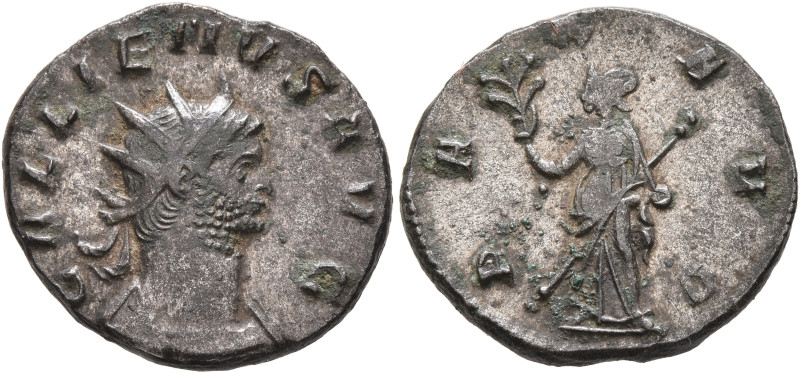 Gallienus, 253-268. Antoninianus (Billon, 20 mm, 3.85 g, 5 h), Rome, 260-261. GA...