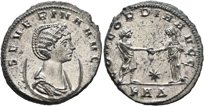 Severina, Augusta, 270-275. Antoninianus (Silvered bronze, 23 mm, 4.86 g, 12 h),...