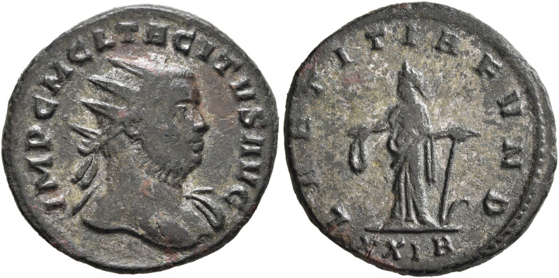 Tacitus, 275-276. Antoninianus (Silvered bronze, 20 mm, 3.69 g, 11 h), Rome, ear...