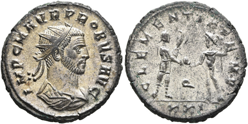 Probus, 276-282. Antoninianus (Silvered bronze, 22 mm, 4.67 g, 6 h), Cyzicus, 27...