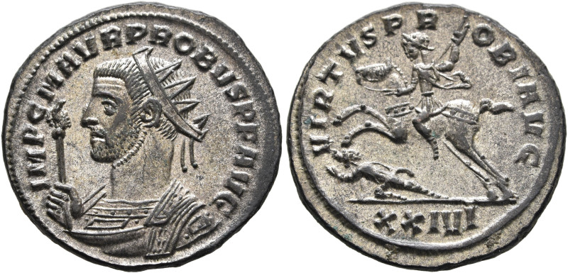 Probus, 276-282. Antoninianus (Silvered bronze, 22 mm, 3.95 g, 6 h), Siscia, 277...