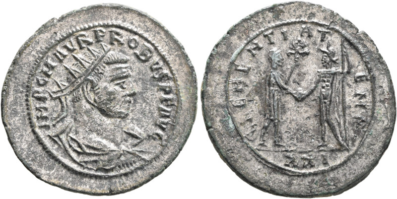 Probus, 276-282. Antoninianus (Silvered bronze, 25 mm, 4.17 g, 11 h), Tripolis, ...