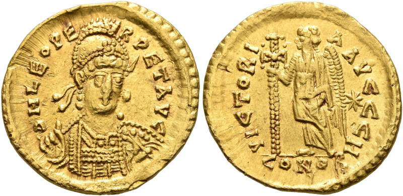 Leo I, 457-474. Solidus (Gold, 20 mm, 4.48 g, 6 h), Constantinopolis, circa 457-...