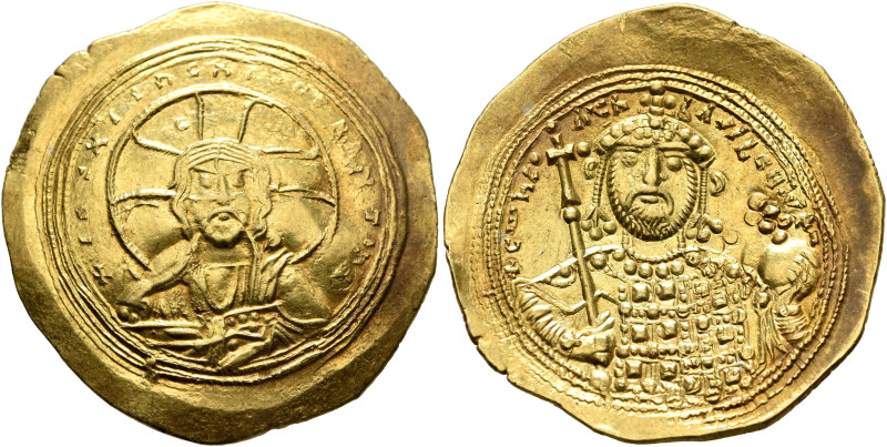 Constantine IX Monomachus, 1042-1055. Histamenon (Gold, 27 mm, 4.45 g, 6 h), Con...