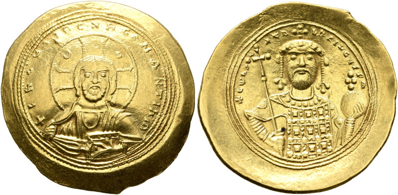 Constantine IX Monomachus, 1042-1055. Histamenon (Gold, 27 mm, 4.40 g, 6 h), Con...