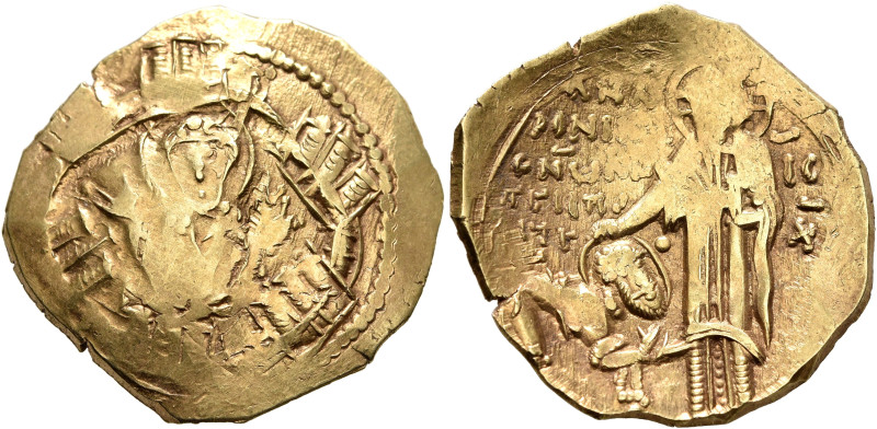 Andronicus II Palaeologus, 1282-1328. Hyperpyron (Electrum, 22 mm, 4.20 g, 5 h),...