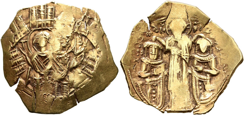 Andronicus II Palaeologus, with Michael IX, 1282-1328. Hyperpyron (Electrum, 26 ...