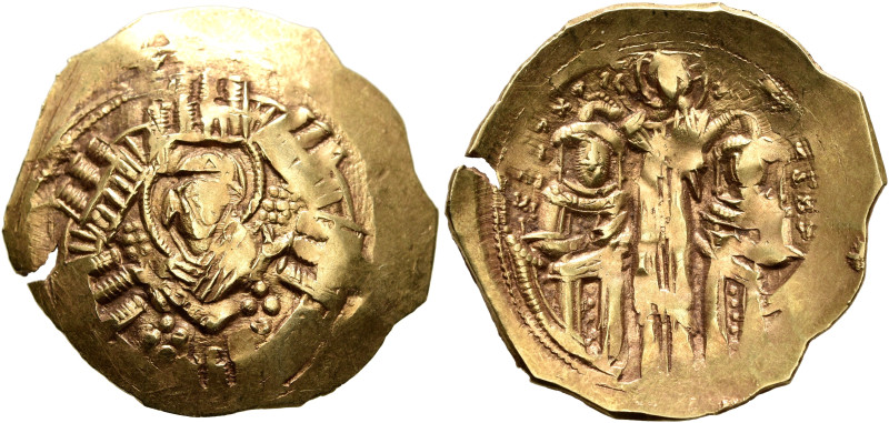 Andronicus II Palaeologus, with Michael IX, 1282-1328. Hyperpyron (Electrum, 25 ...