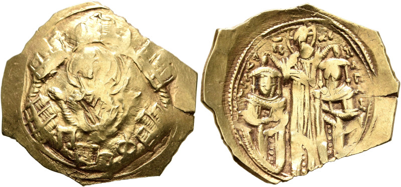 Andronicus II Palaeologus, with Michael IX, 1282-1328. Hyperpyron (Electrum, 25 ...