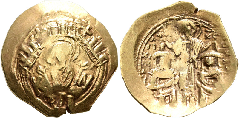 Andronicus II Palaeologus, with Michael IX, 1282-1328. Hyperpyron (Electrum, 23 ...