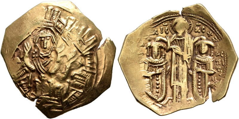 Andronicus II Palaeologus, with Michael IX, 1282-1328. Hyperpyron (Electrum, 25 ...