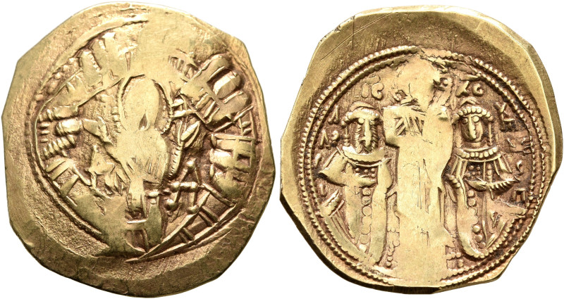 Andronicus II Palaeologus, with Michael IX, 1282-1328. Hyperpyron (Electrum, 25 ...