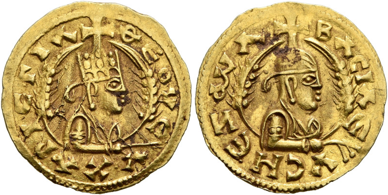 AXUM. Nezana / Nezool, circa 480s-500. Chrysos (Electrum, 18 mm, 1.64 g, 12 h). ...