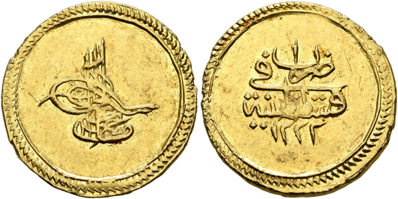 ISLAMIC, Ottoman Empire. Mustafa IV, AH 1222-1223 / AD 1807-1808. Findik (Gold, ...