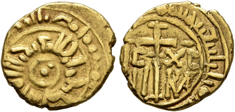 ITALY. Sicilia (Regno). Ruggero II, 1130-1154. Tari (Gold, 13 mm, 1.50 g, 11 h)....