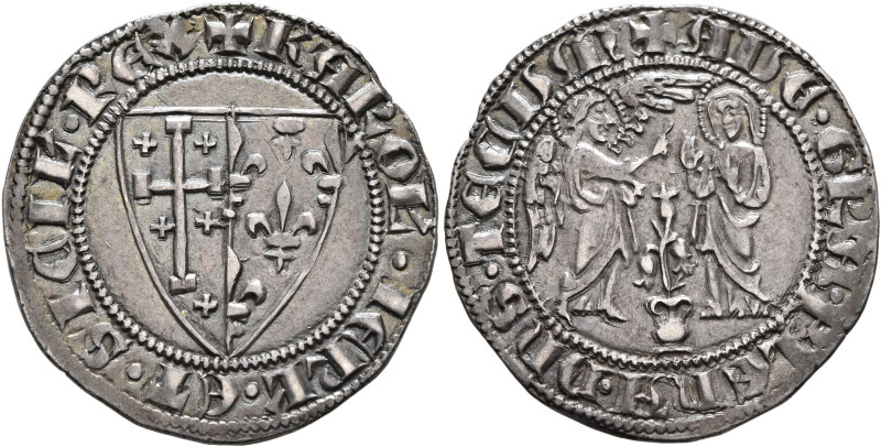 ITALY. Sicilia (Regno). Carlo I d'Angiò, 1266-1282. Carlino (Silver, 25 mm, 3.26...