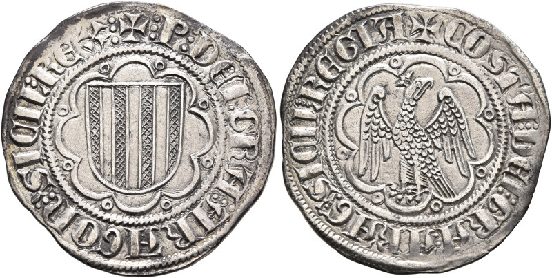 ITALY. Sicilia (Regno). Pietro I il grande (the Great), 1282-1285. Pierreale (Si...