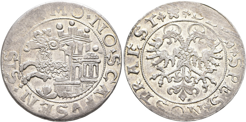 SWITZERLAND. Schaffhausen. Dicken 1614 (Silver, 30 mm, 8.53 g, 12 h). MO•NO•SCAF...