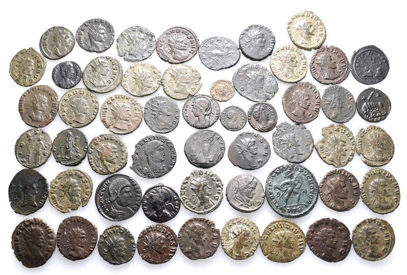 A lot containing 54 bronze coins. All: Roman Imperial. Very fine to good very fi...