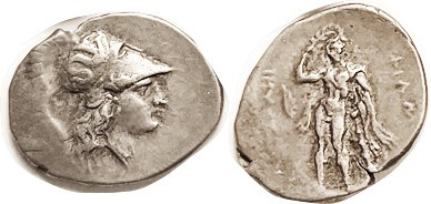HERAKLEIA, Didrachm, 281-278 BC, Athena head r, Skylla on helmet/ Herakles crown...