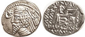PARTHIA, Phraatakes, 2 BC - 4 AD, Drachm, Sellw.56.6, Choice EF, nrly centered & well struck for this, on good metal with lt tone. Rare this nice. (An...