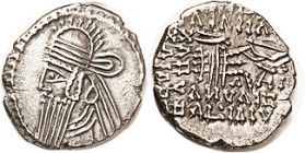PARTHIA, Vologases IV, Drachm, Sell.84.132, EF, good centering & strike, rev less crude than usual. Nice metal. (A GVF realized $146, CNG eAuc 3/09.)